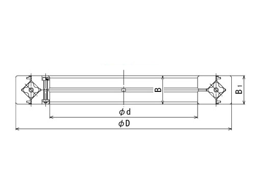 RE45025 cross roller bearing structure