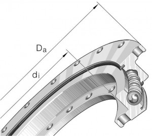 RKS.23 four point contact ball bearing without gear