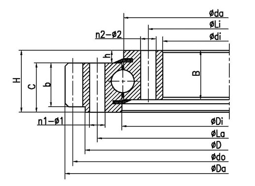 308DBS206y bearing structure