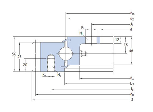 RKS.21 0411 slewing bearing structure