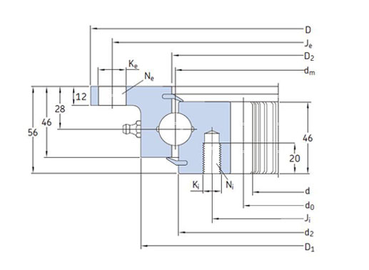 RKS.22 0941 slewing bearing structure