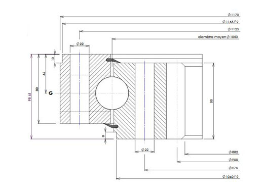 02 1050 00 slewing bearing structure