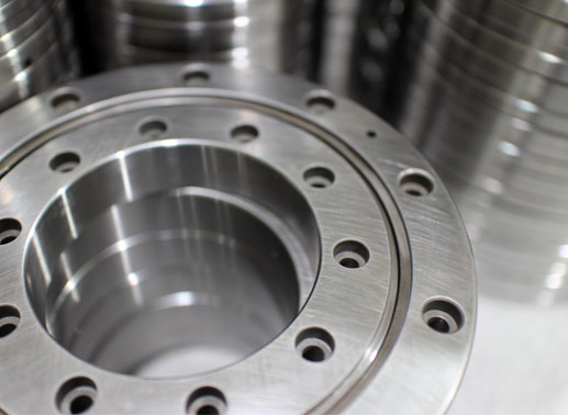RU and XSU08 crossed roller bearing with mounting holes