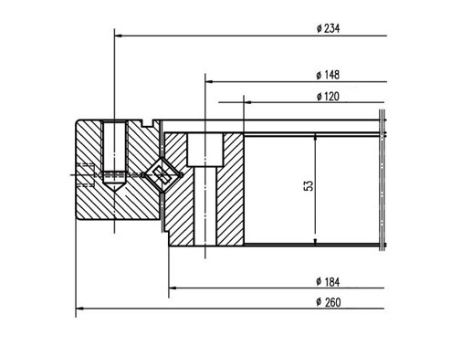 567411 slewing bearing structure