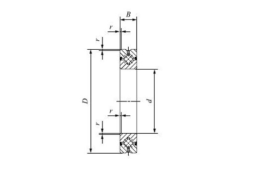 THK CRBH8016 A uu cross roller ring structure