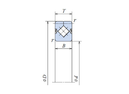 NRXT50040DD cross roller bearing structure