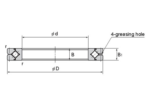 RB45025 bearing structure