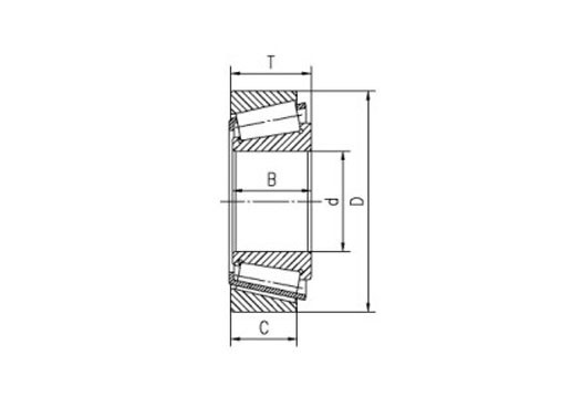 32004U taper roller bearing structure