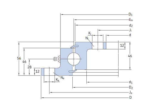 RKS.23 1091 slewing bearings structure