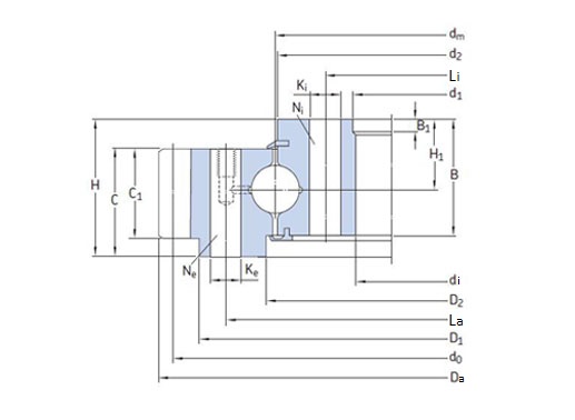 RKS.204040101001 slewing bearing structure