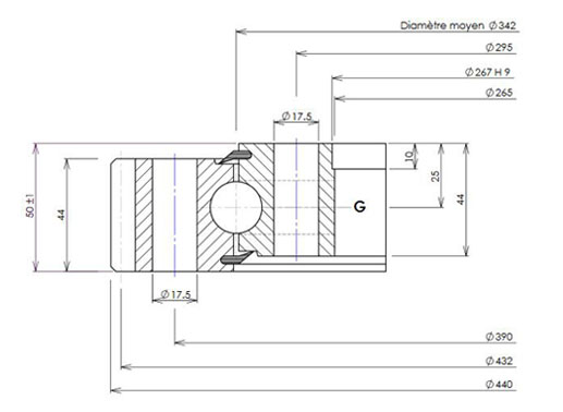 01 0342 00 slewing bearing structure