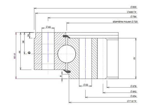 02 0720 02 slewing bearing structure