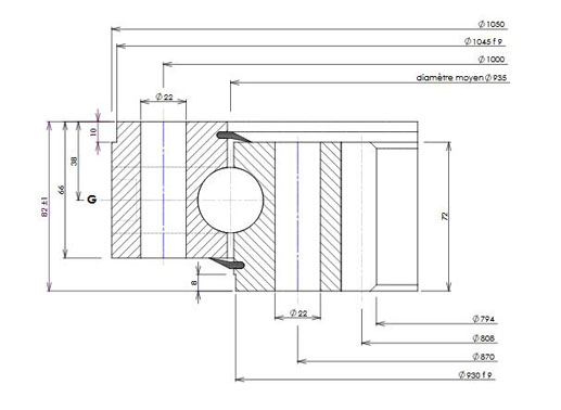 02 0935 00 slewing bearing structure
