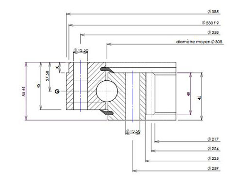 02 0308 01 slewing bearing structure