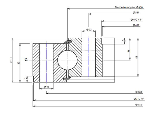 03 0600 02 slewing bearing structure