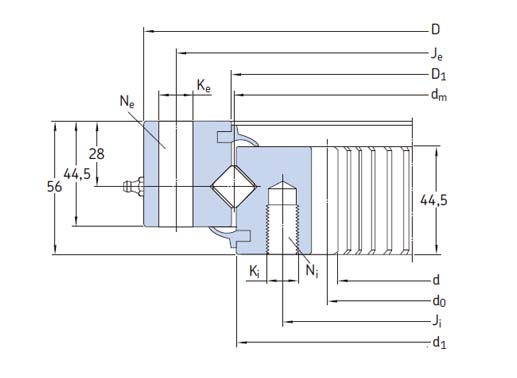 RKS.162.14.0644 bearing structure