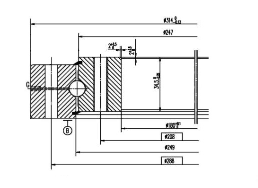 180x314x42mm blade bearing